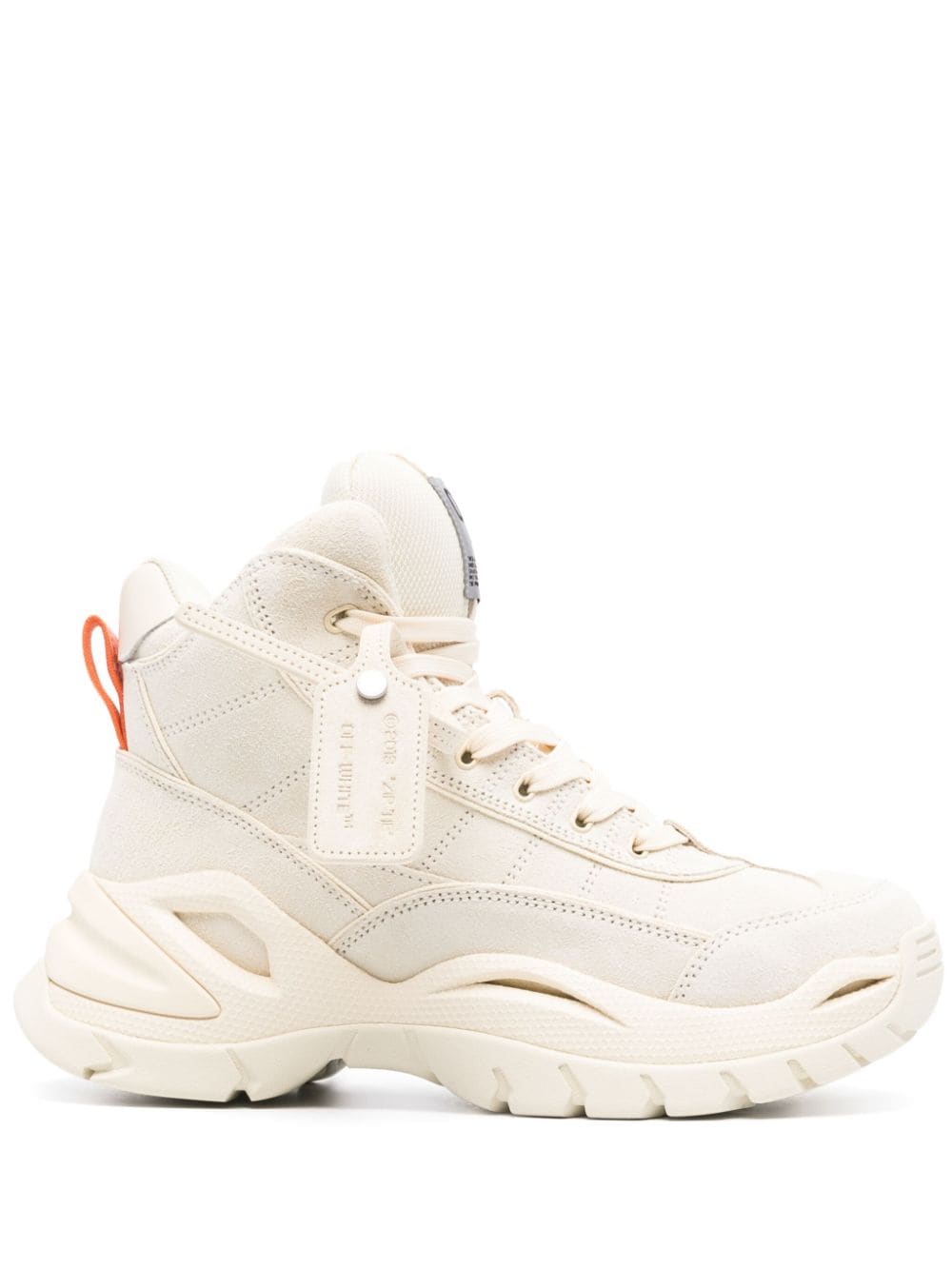 Off-White Hiker High-Top-Sneakers - Nude von Off-White