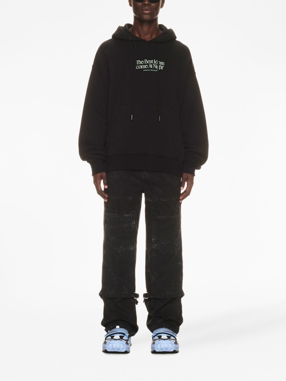 Off-White Hoodie mit "Best Ideas"-Print - Schwarz von Off-White