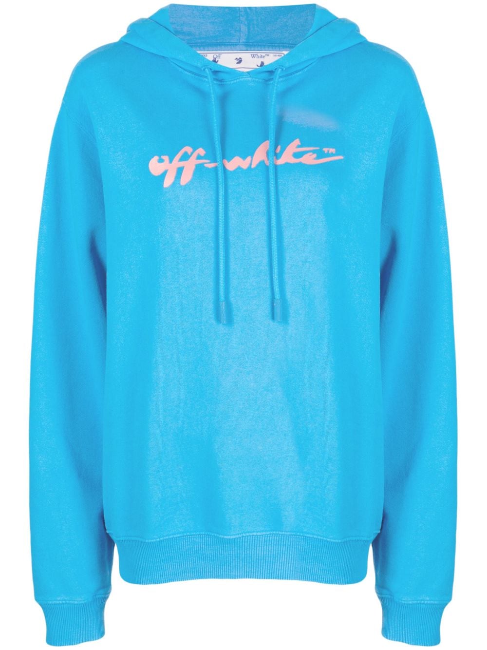 Off-White Hoodie mit Logo-Print - Blau von Off-White