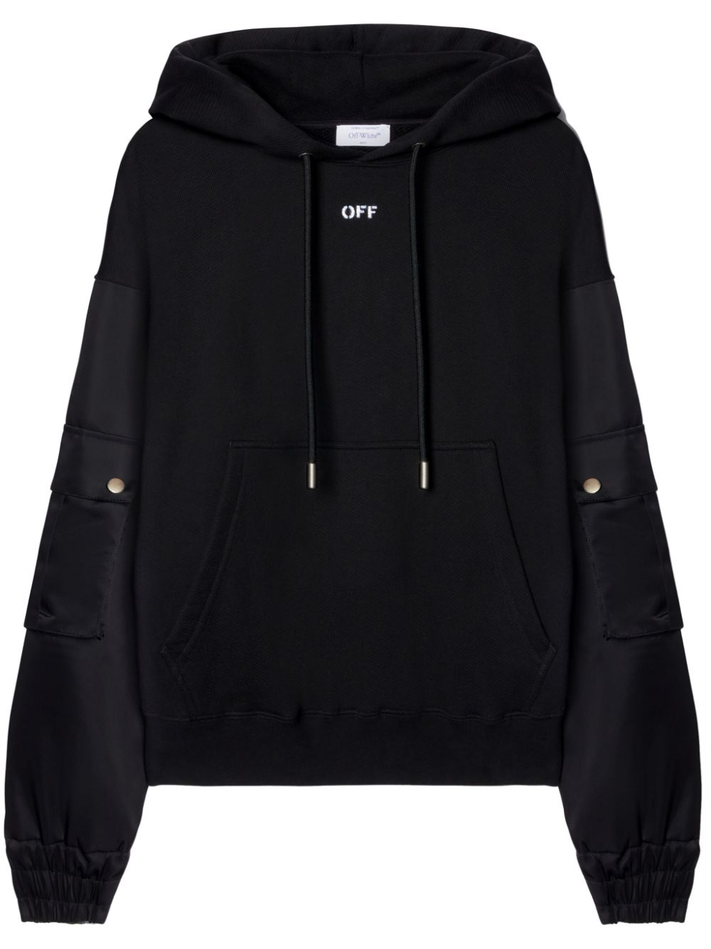 Off-White Hoodie mit Logo-Print - Schwarz von Off-White