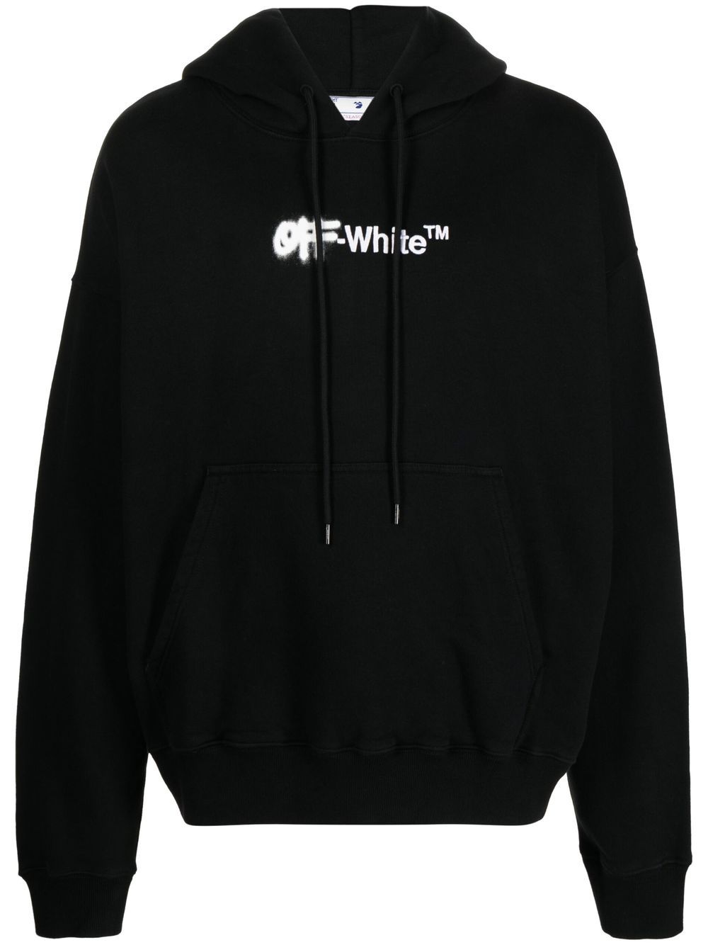 Off-White Hoodie mit Logo-Stickerei - Schwarz von Off-White