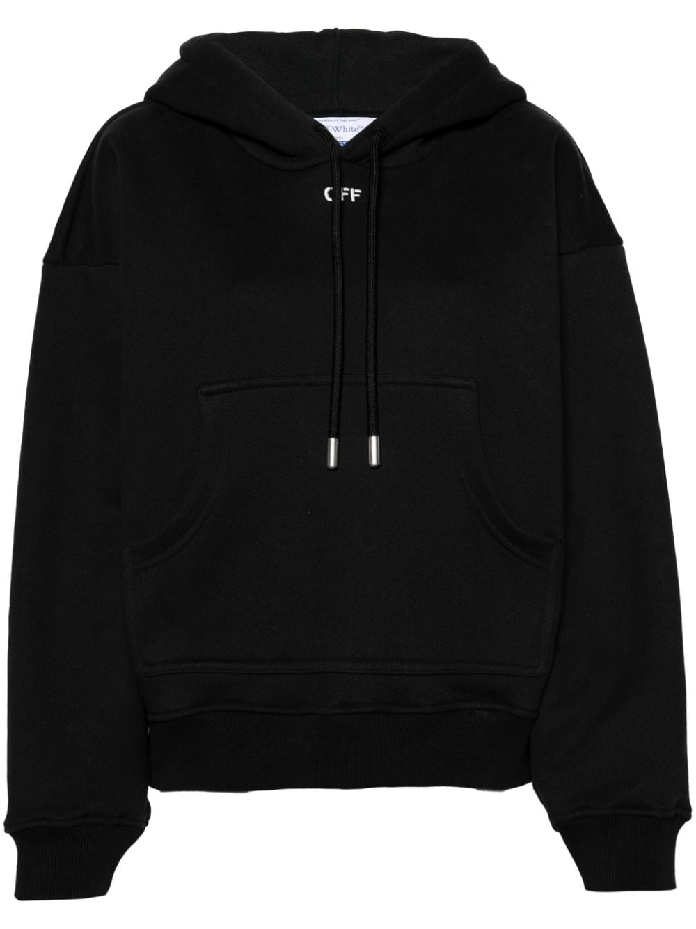 Off-White Hoodie mit Logo-Stickerei - Schwarz von Off-White