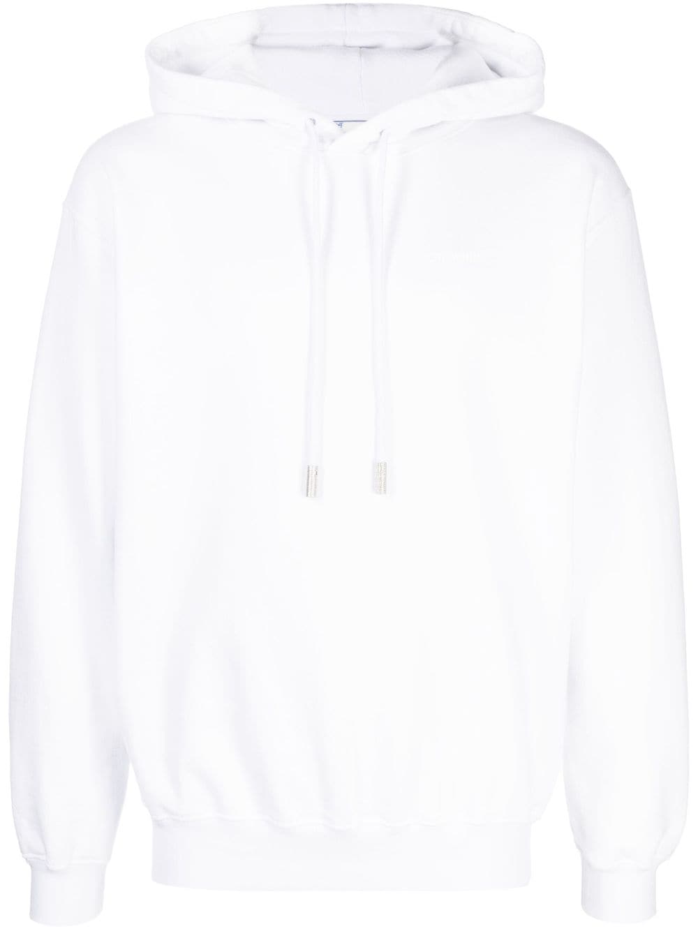 Off-White Hoodie mit diagonalen Streifen - Weiß von Off-White