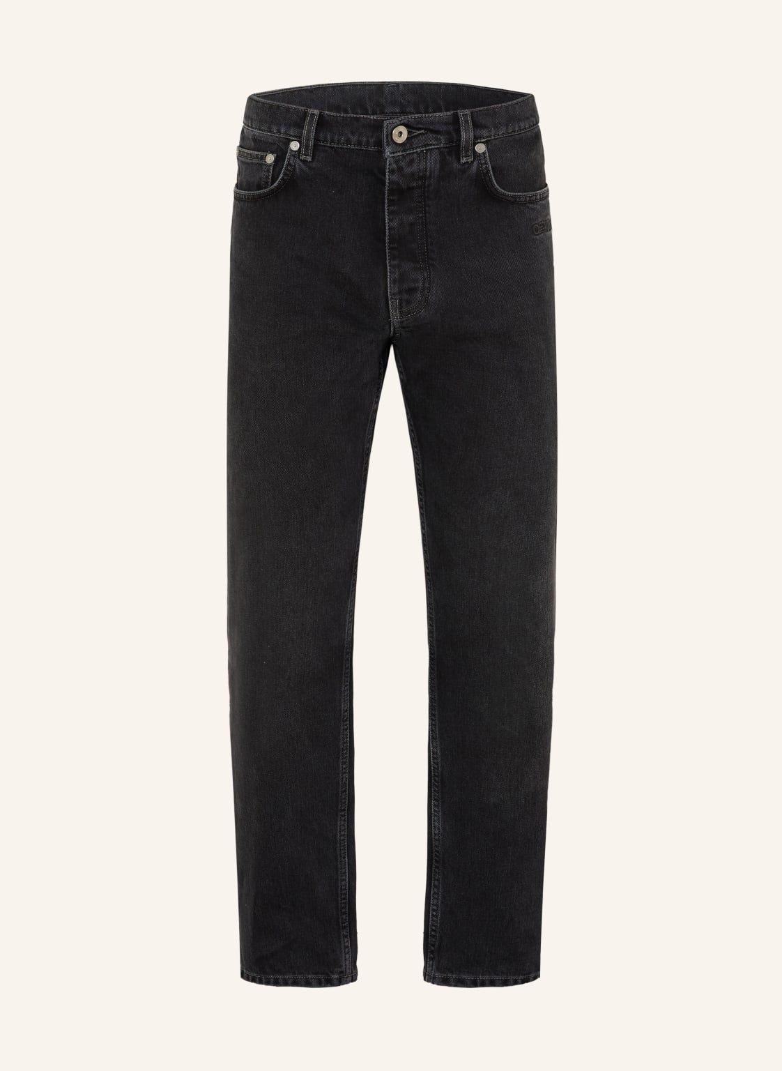 Off-White Jeans Script Logo Tapered Fit schwarz von Off-White