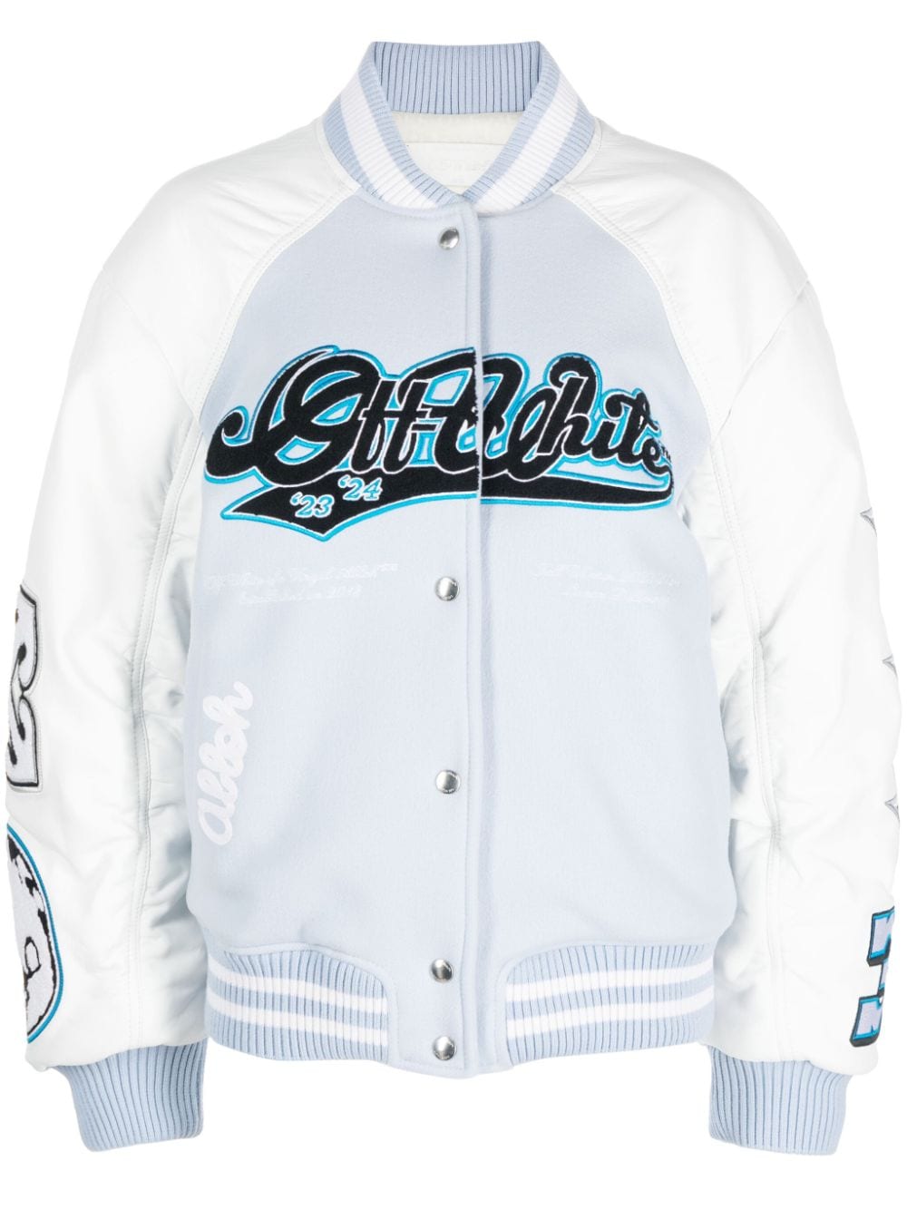 Off-White Klassische Collegejacke - Blau von Off-White