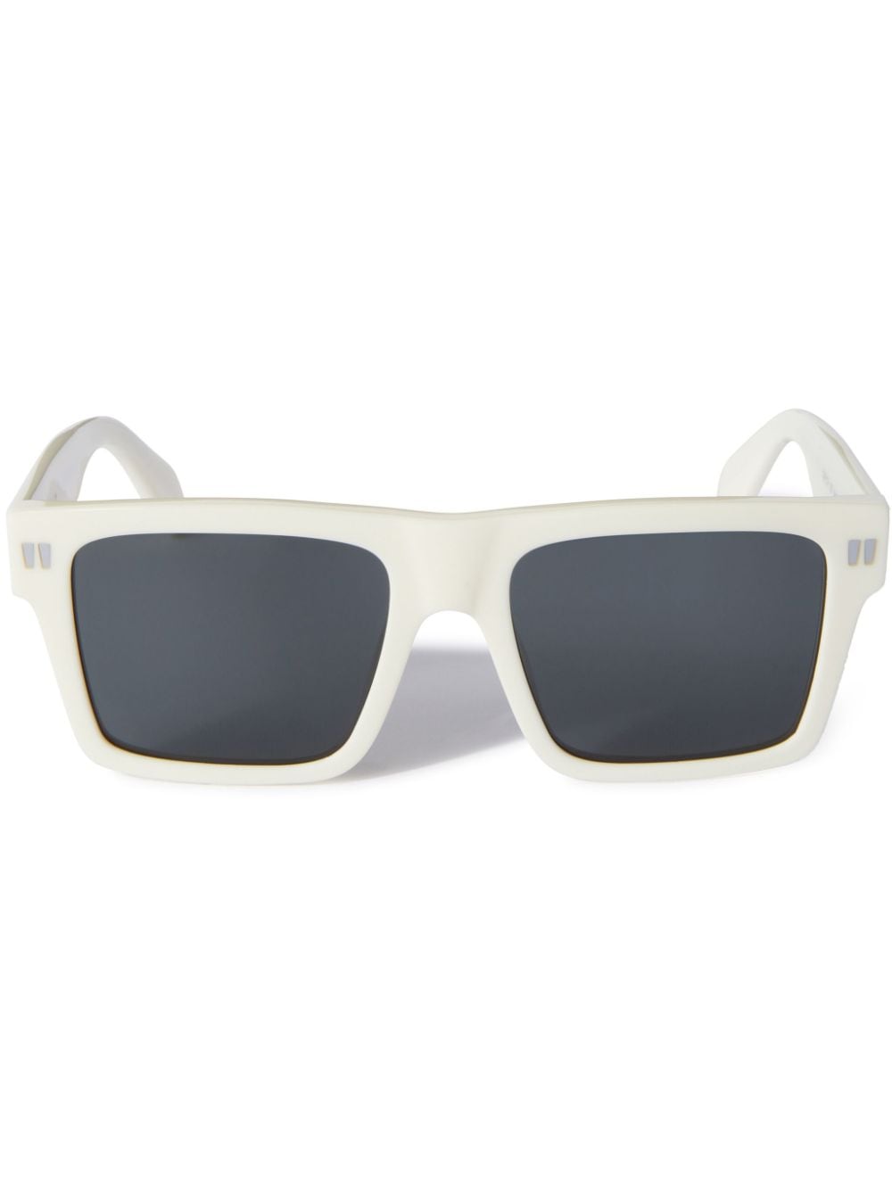 Off-White Lawton Sonnenbrille mit eckigem Gestell - Weiß von Off-White