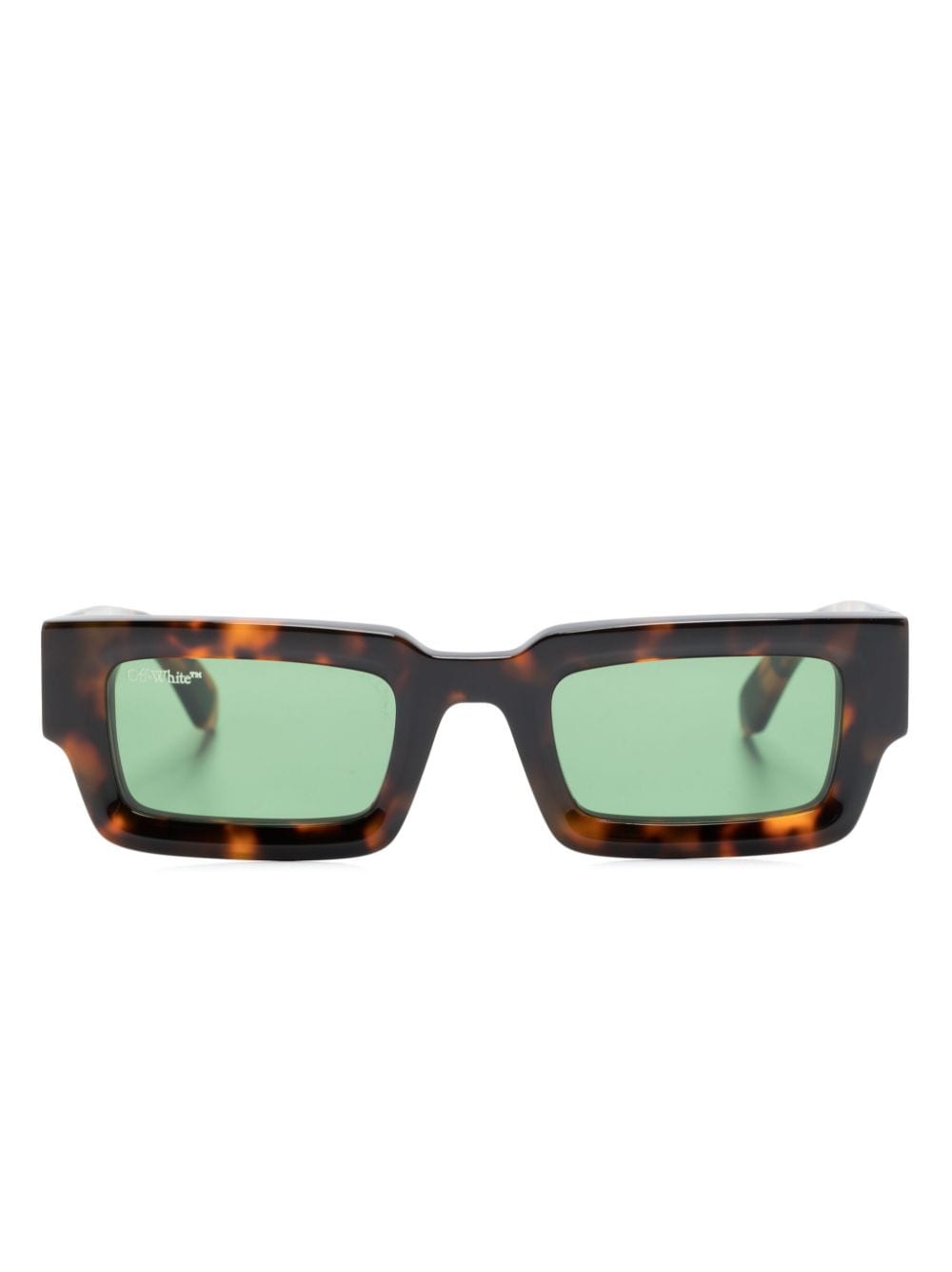 Off-White Eckige Lecce Sonnenbrille - Braun von Off-White