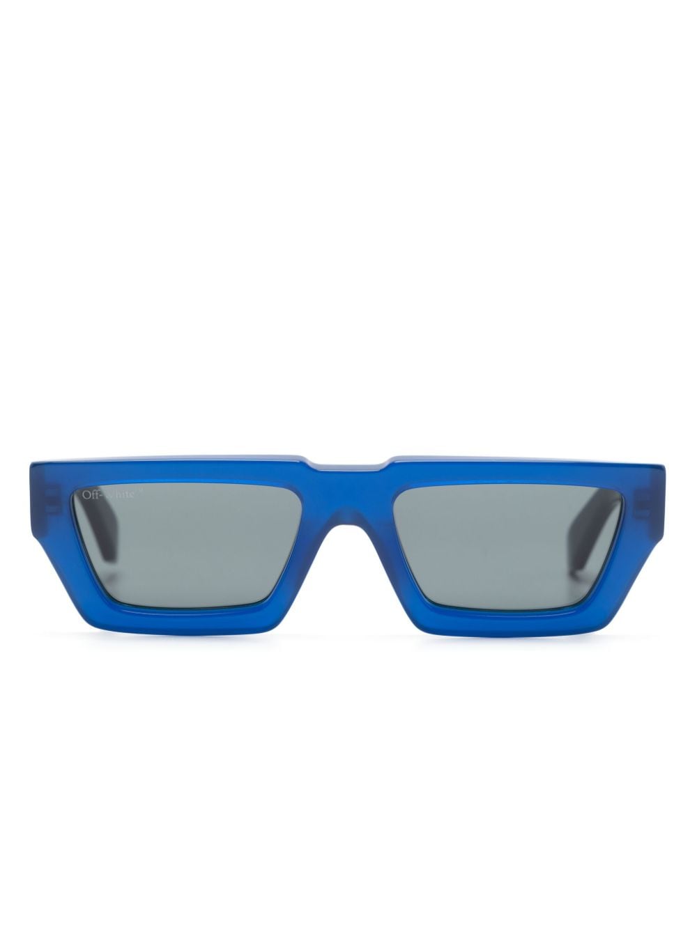 Off-White Manchester Sonnenbrille mit eckigem Gestell - Blau von Off-White