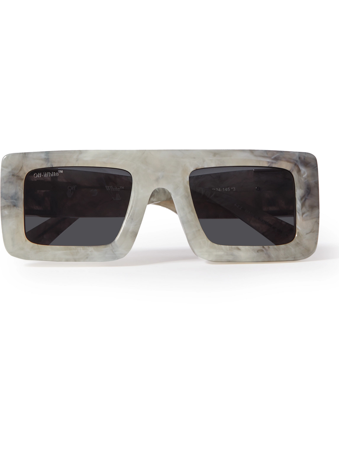 Off-White - Leonardo Square-Frame Acetate Sunglasses - Men - Gray von Off-White
