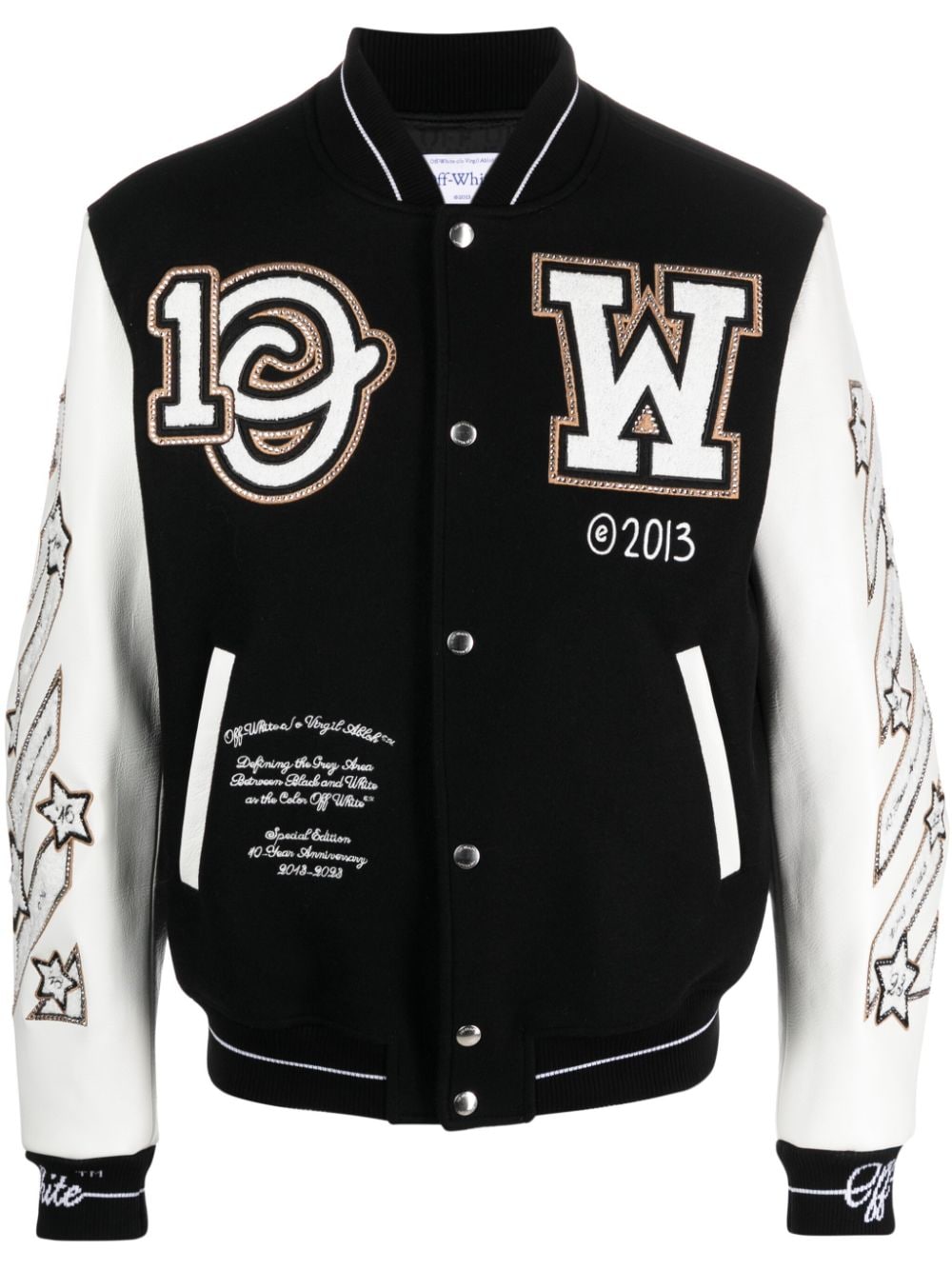 Off-White Logic Collegejacke - Schwarz von Off-White