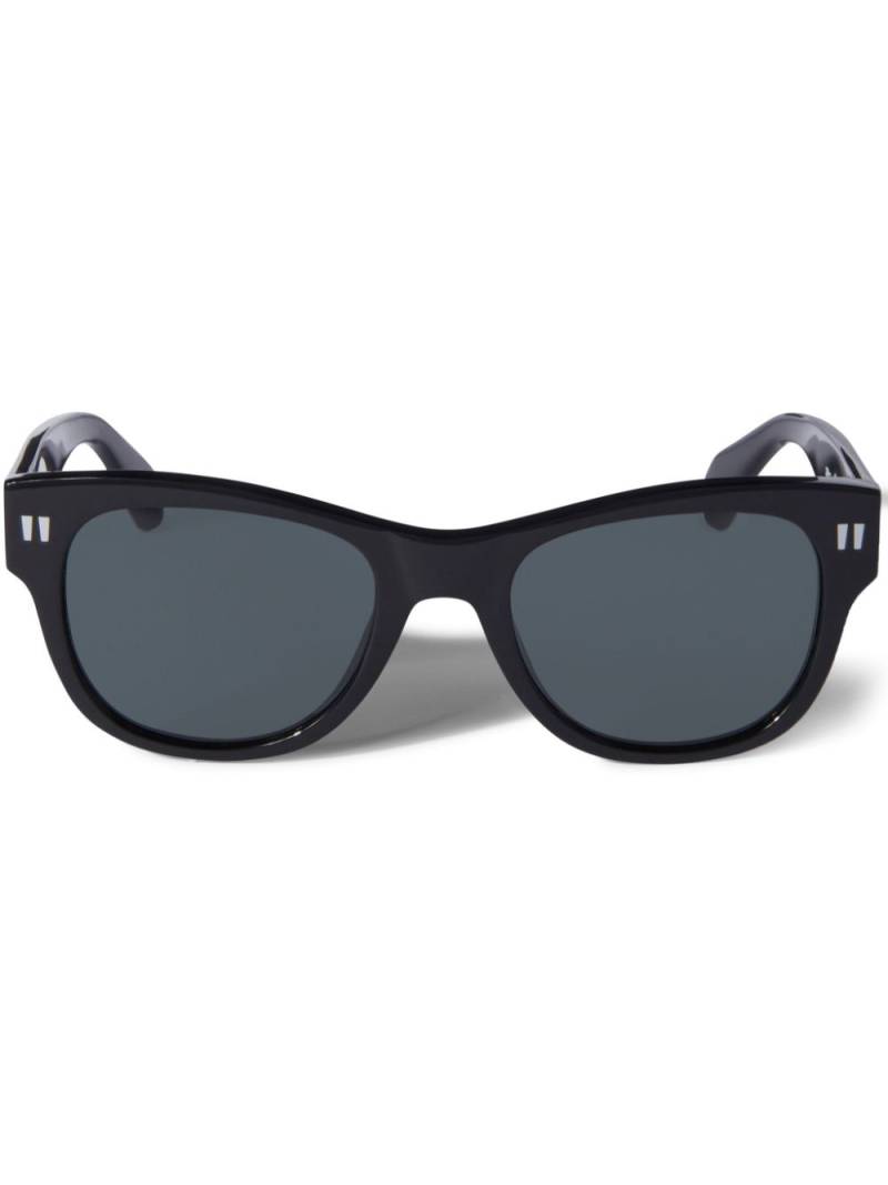 Off-White MOAB Sonnenbrille mit rundem Gestell - Schwarz von Off-White