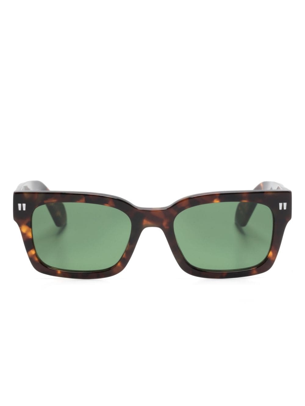 Off-White Midland Sonnenbrille mit eckigem Gestell - Braun von Off-White