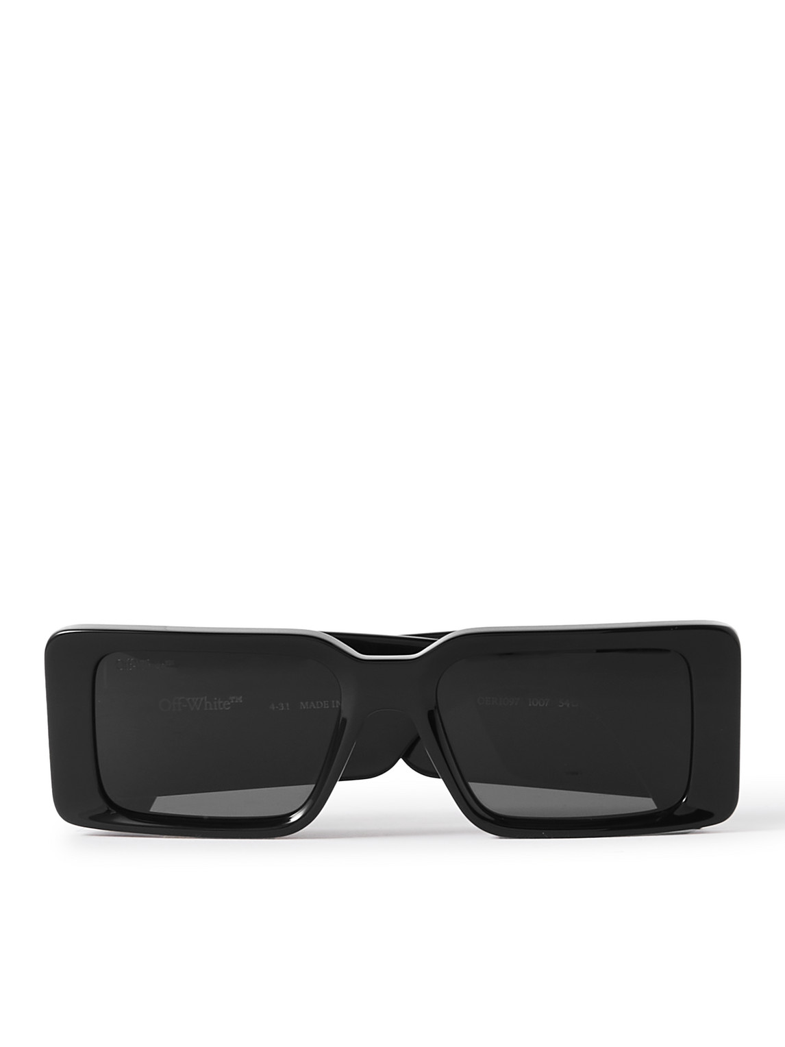 Off-White - Milano Square-Frame Acetate Sunglasses - Men - Black von Off-White