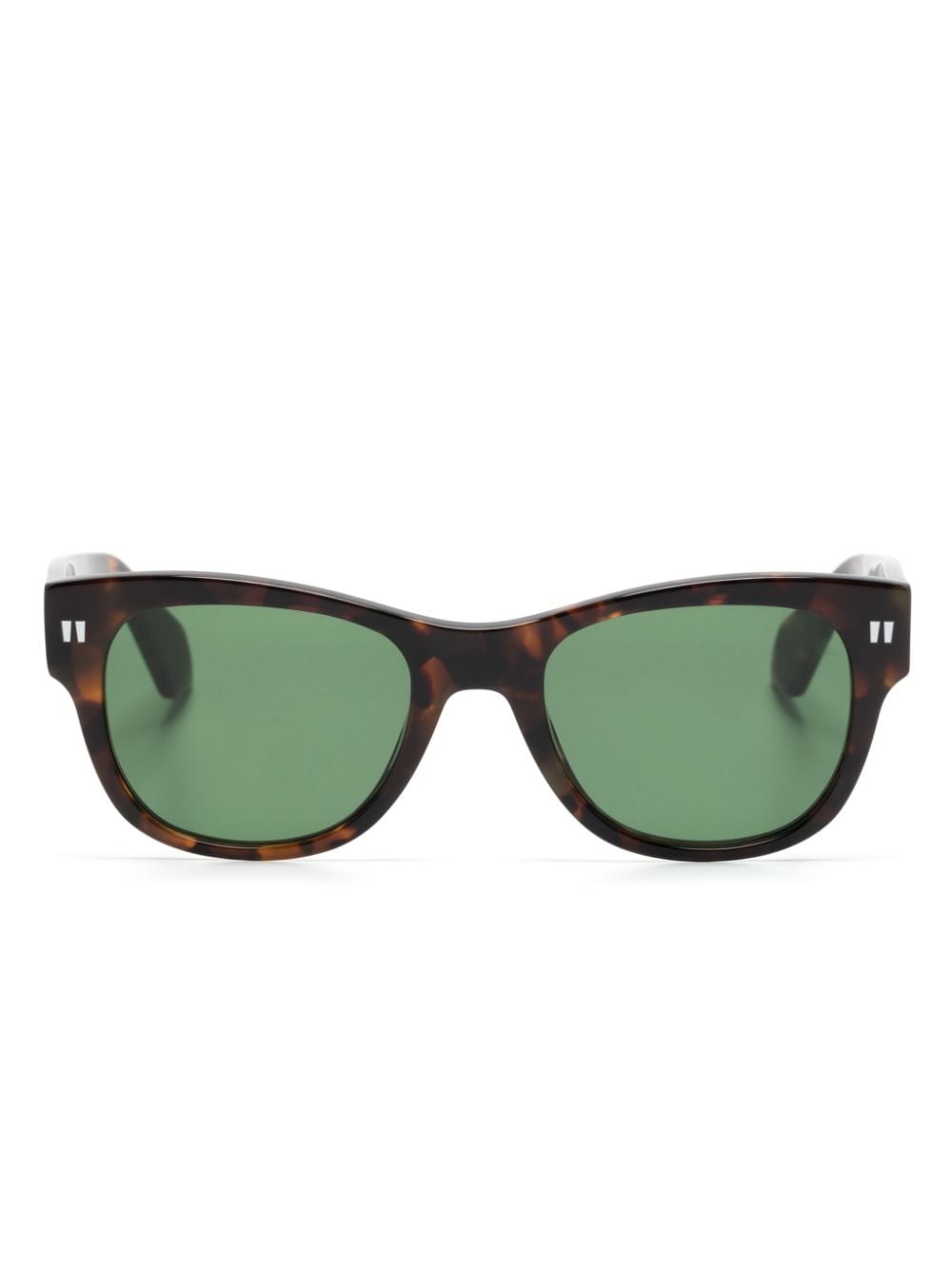 Off-White Moab Sonnenbrille mit ovalem Gestell - Braun von Off-White