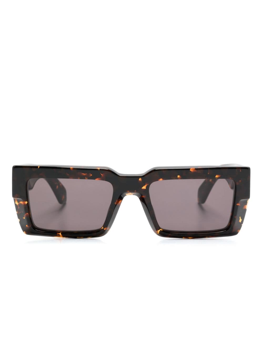 Off-White Moberly Sonnenbrille mit eckigem Gestell - Braun von Off-White