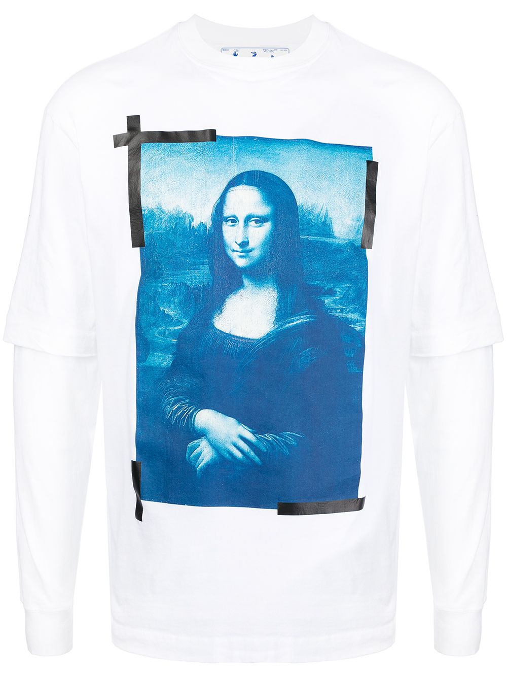 Off-White Langarmshirt mit Monalisa-Print - Weiß von Off-White