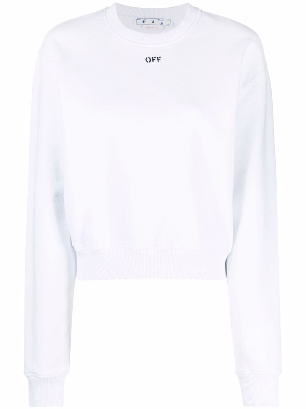 Off-White Cropped-Sweatshirt - Weiß von Off-White
