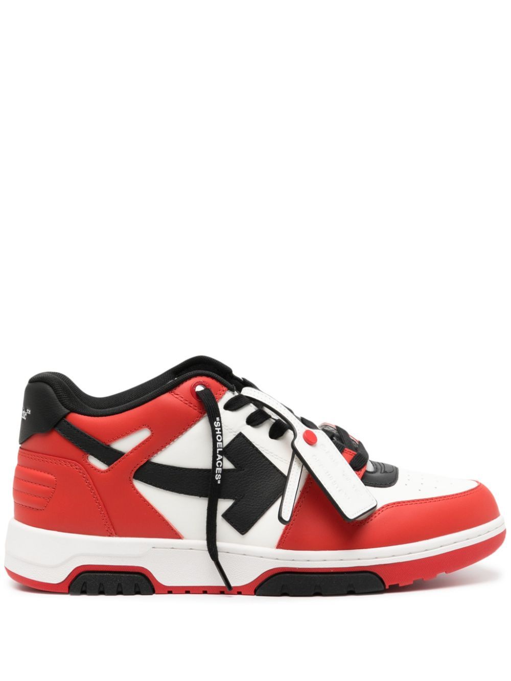 Off-White Out Of Office colour-block sneakers - Rot von Off-White