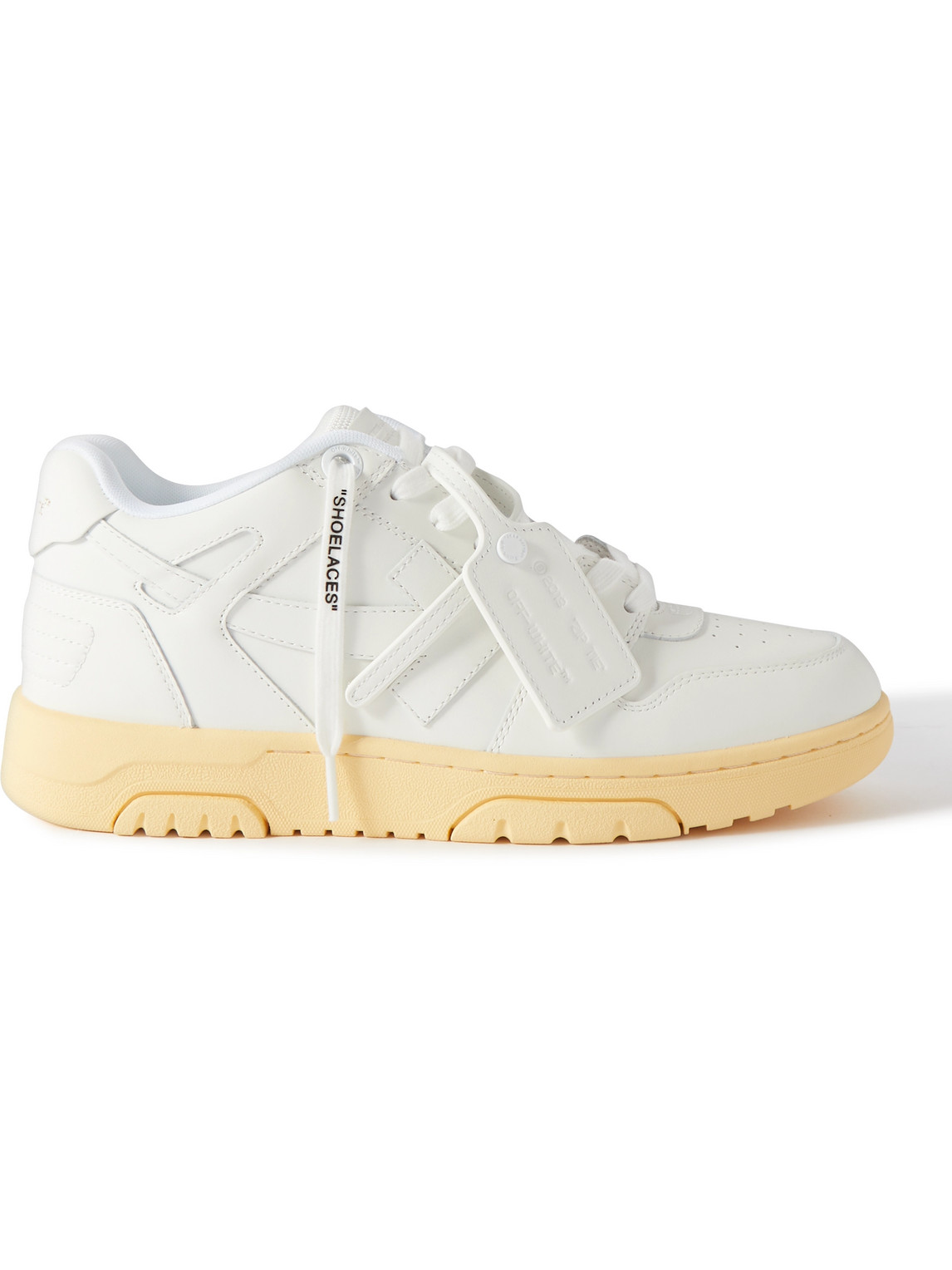 Off-White - Out of Office Leather Sneakers - Men - White - EU 43 von Off-White