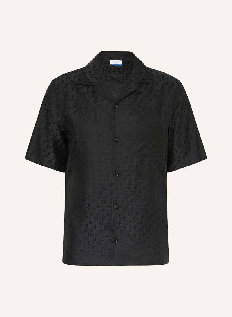 Off-White Resorthemd Regular Fit Mit Seide schwarz von Off-White