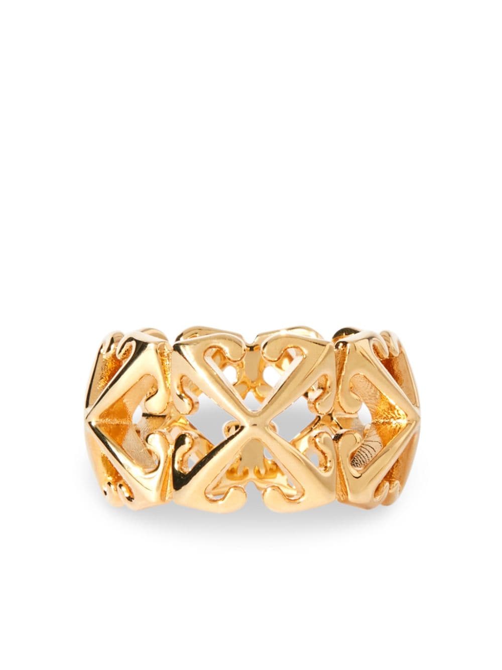 Off-White Ring mit Pfeilen - Gold von Off-White