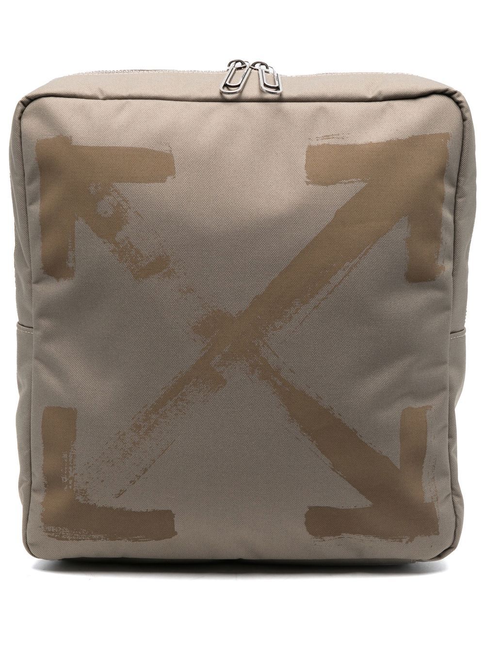 Off-White Rucksack mit Arrows-Print - Grün von Off-White