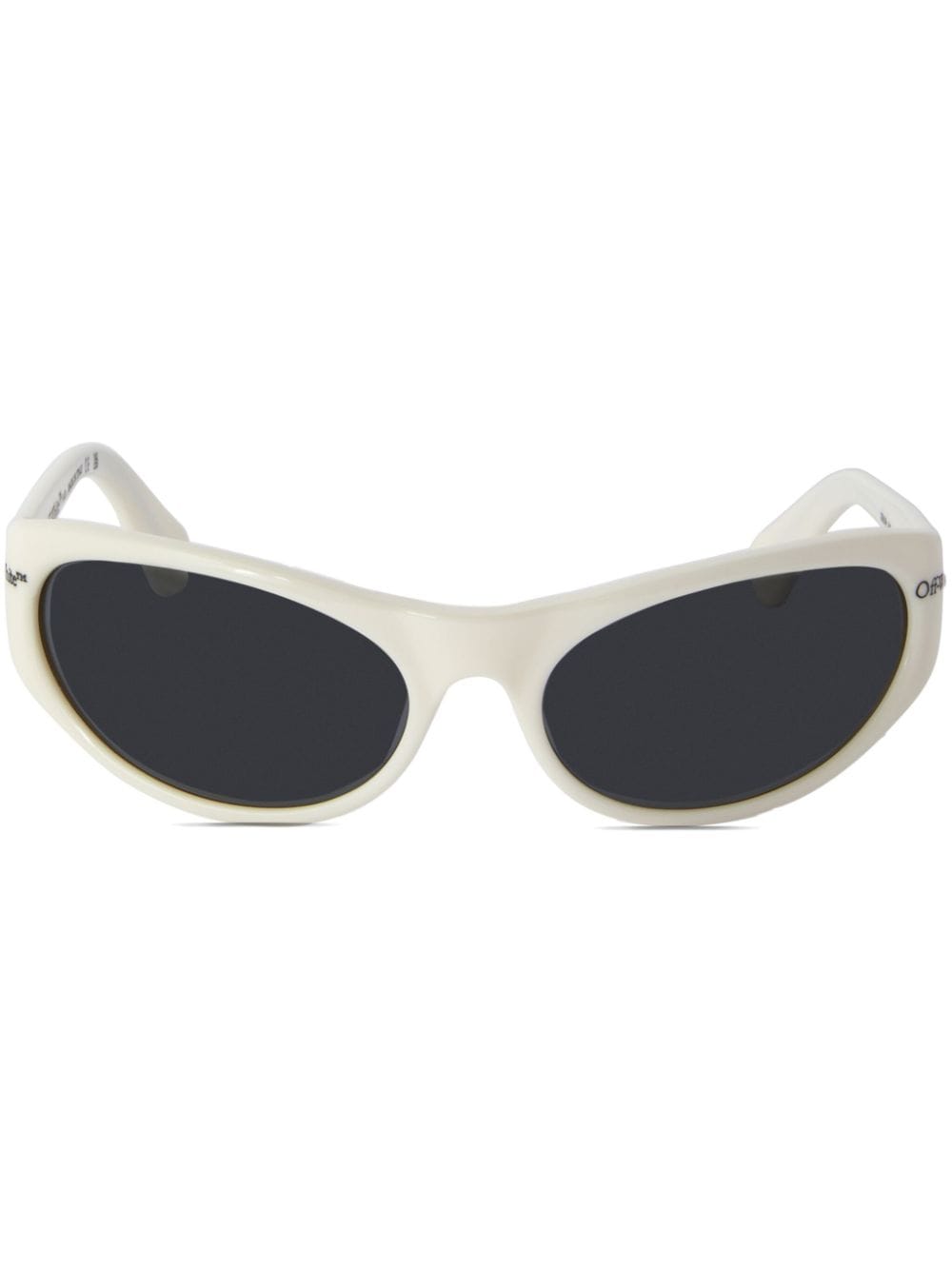 Off-White Runde Napoli Sonnenbrille - Nude von Off-White