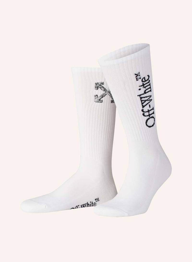 Off-White Socken Arrow Scribble weiss von Off-White