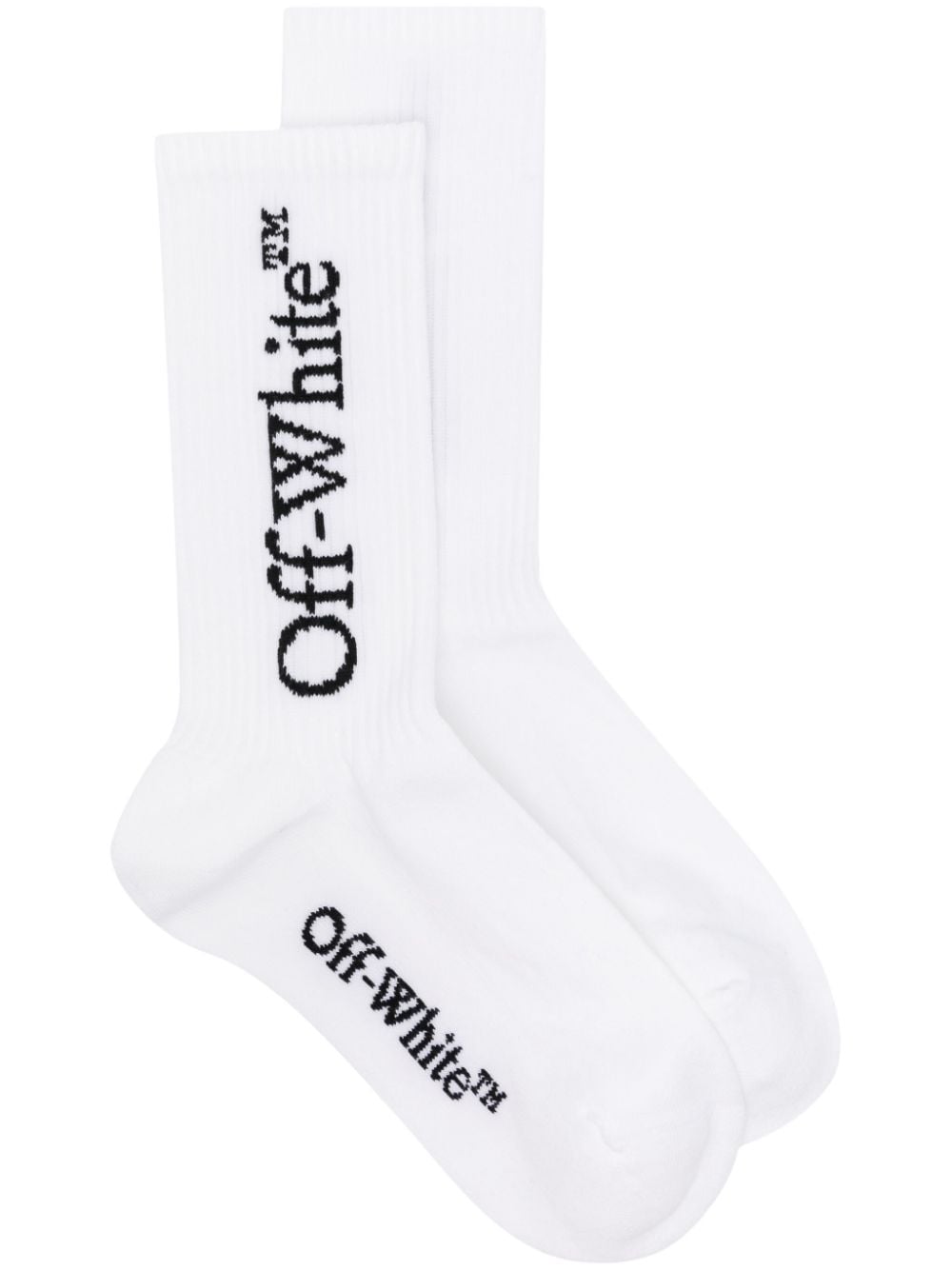 Off-White Socken mit Logo - Weiß von Off-White