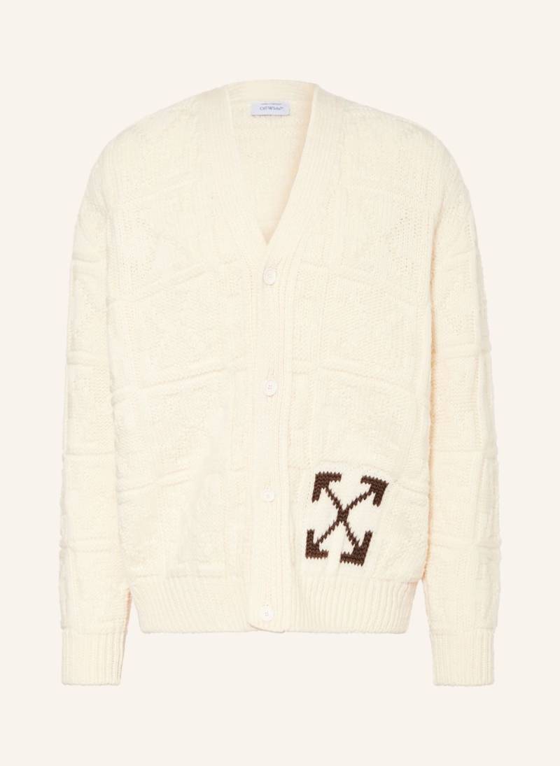 Off-White Strickjacke Arrow weiss von Off-White