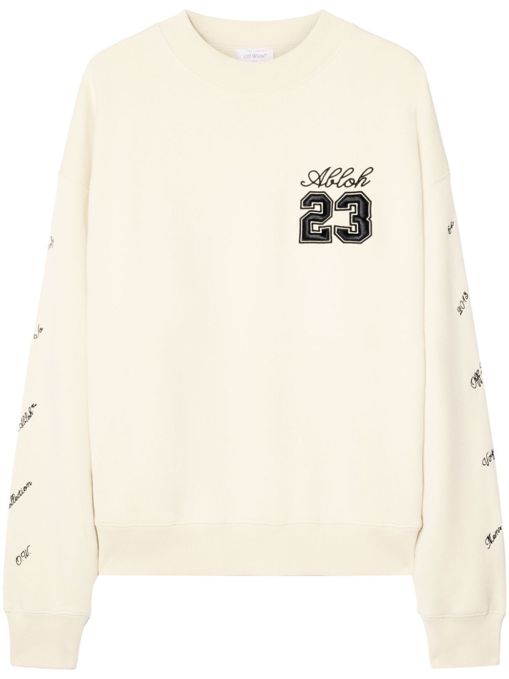 Off-White 23 Skate Sweatshirt mit Logo-Stickerei - Nude von Off-White