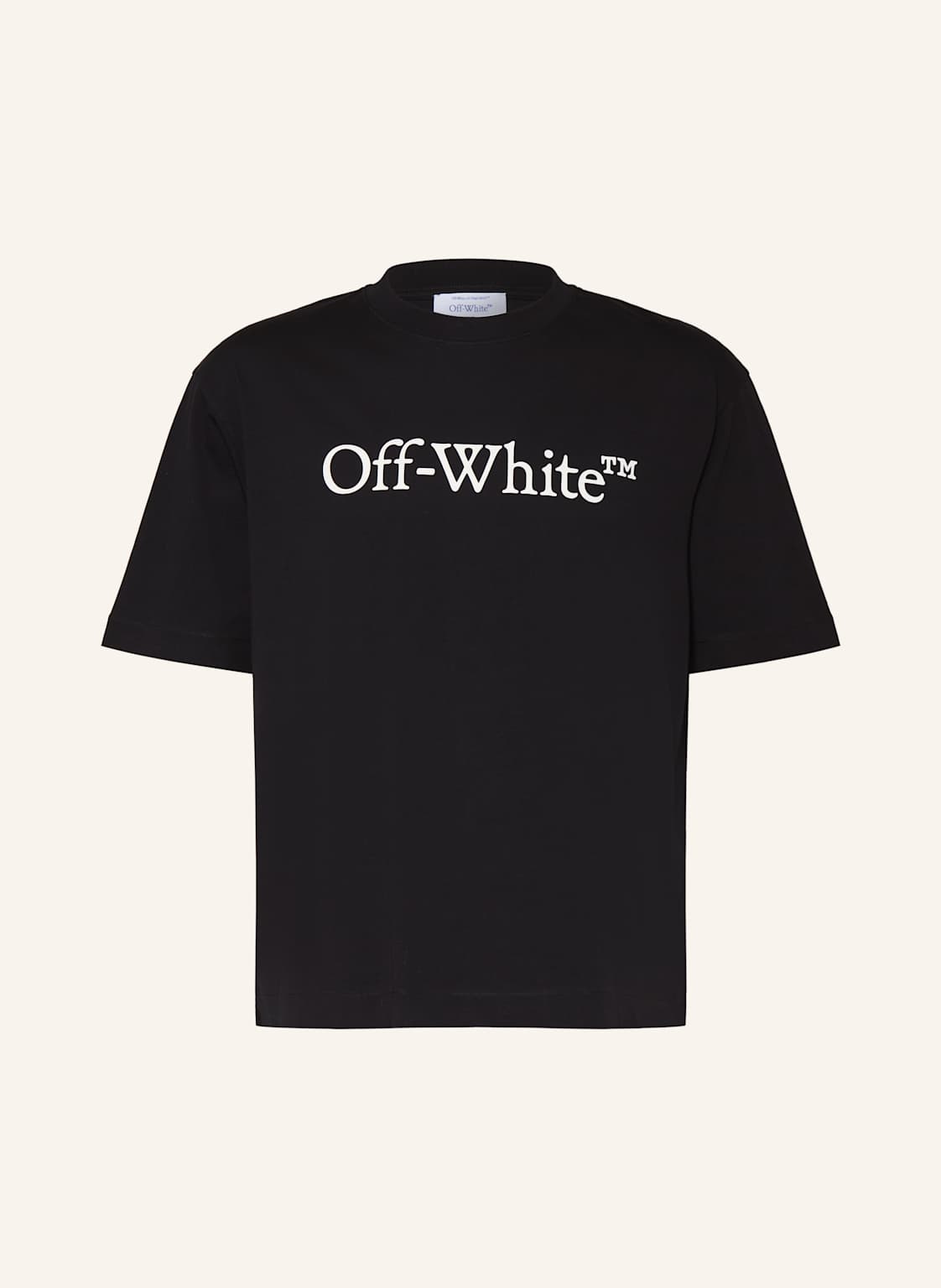 Off-White T-Shirt Big Bookish Skate schwarz von Off-White