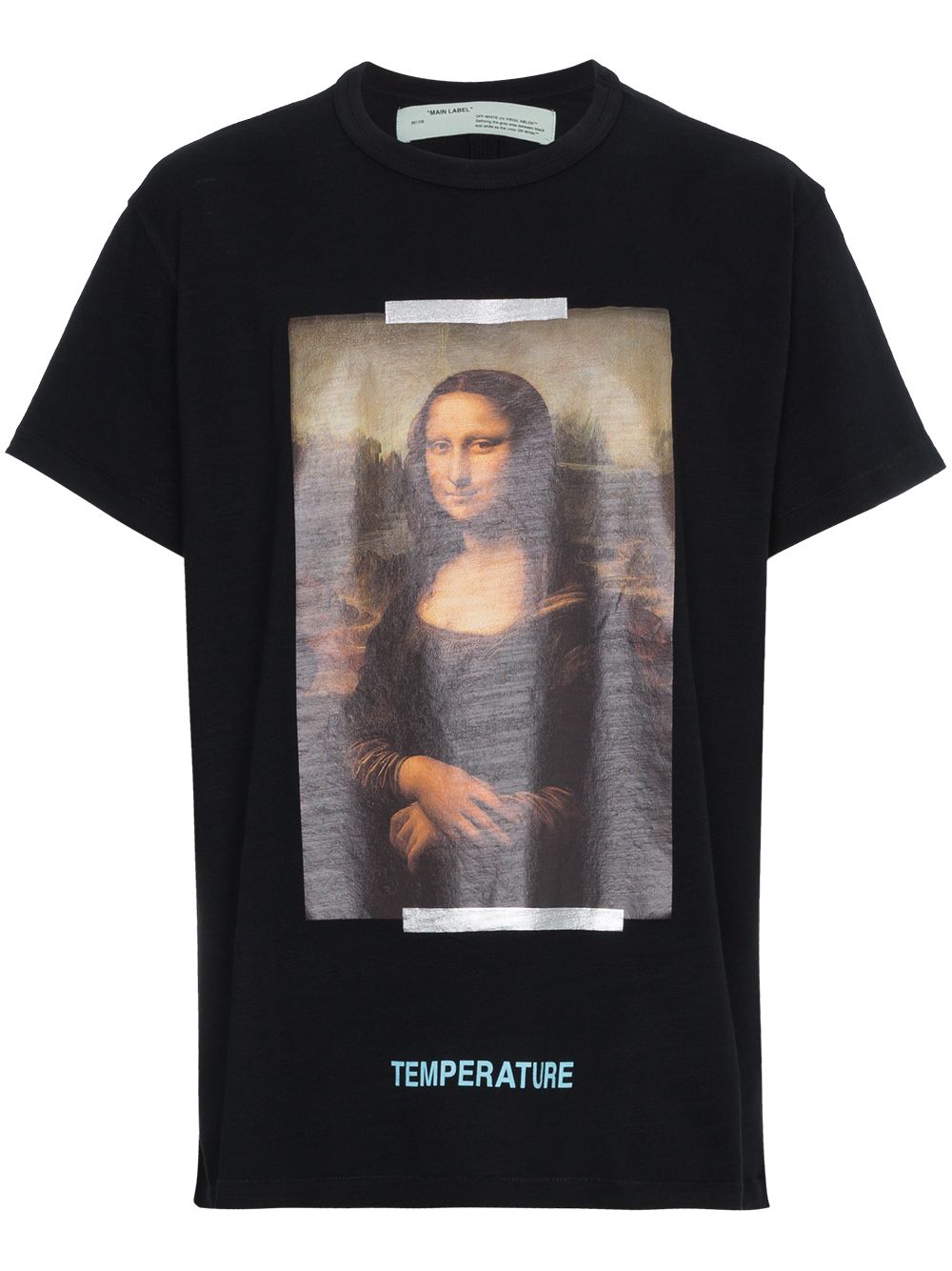 Off-White T-Shirt mit Mona-Lisa-Print - Schwarz von Off-White