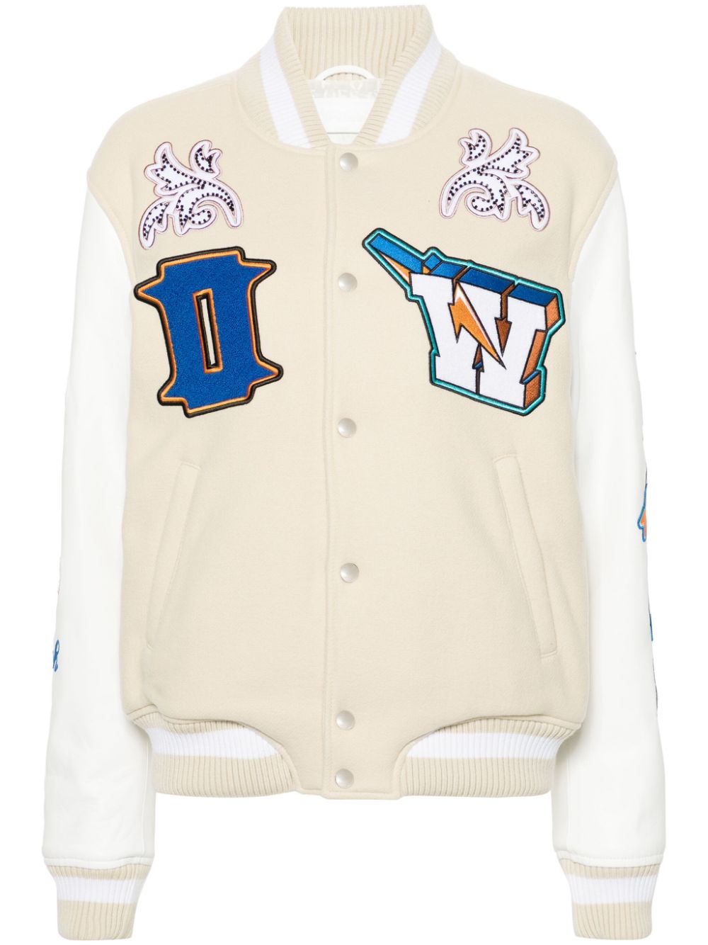 Off-White Thunderbolt Bomberjacke - Nude von Off-White