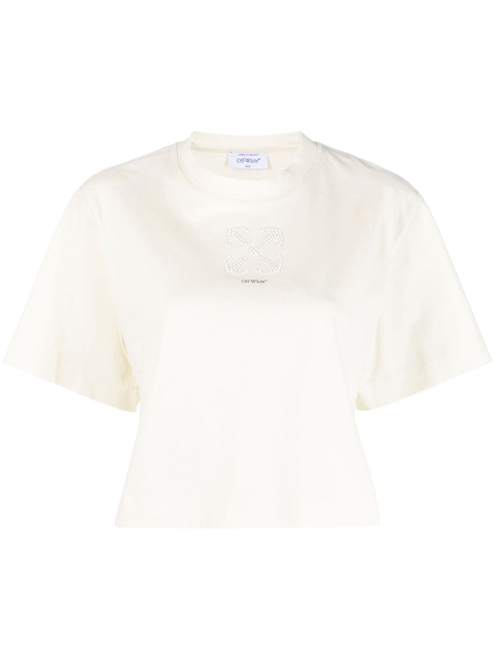 Off-White Verziertes Cropped-T-Shirt - Nude von Off-White