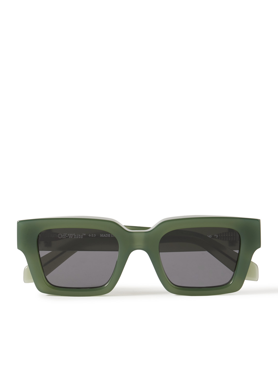 Off-White - Virgil Square-Frame Acetate Sunglasses - Men - Green von Off-White