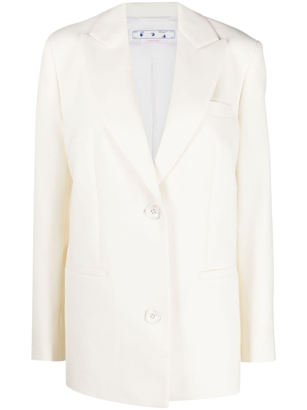 Off-White Bestickter Blazer - Weiß von Off-White