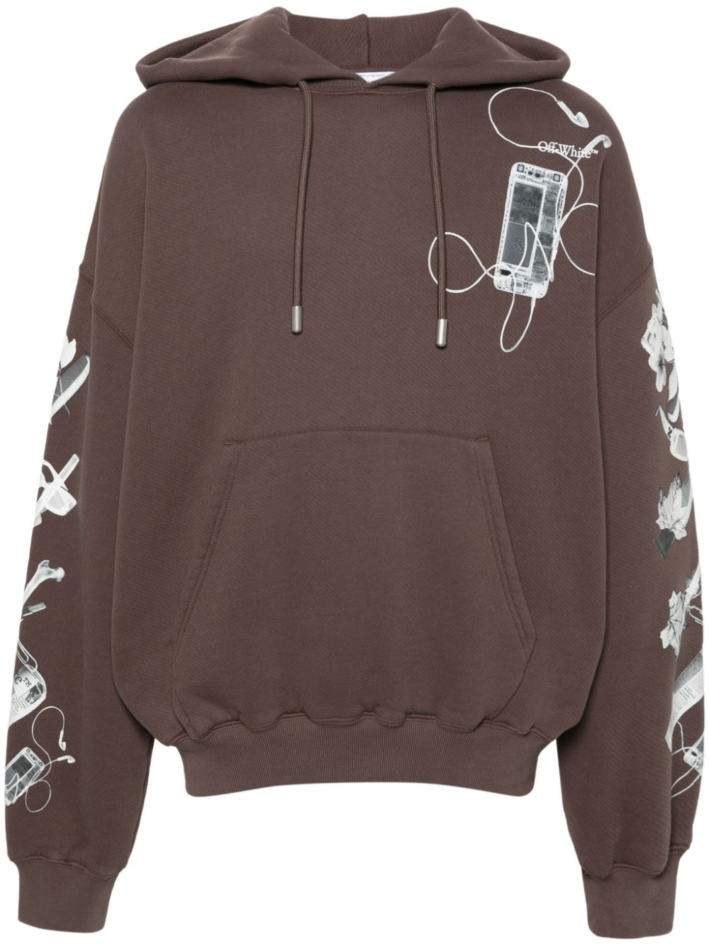 Off-White Hoodie mit Arrows-Motiv - Braun von Off-White