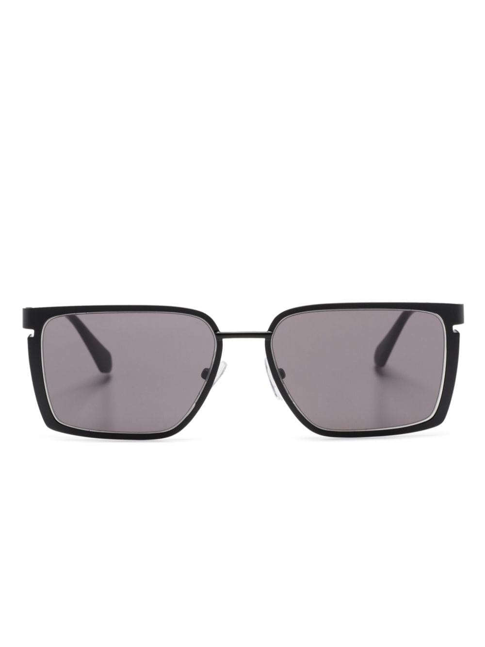 Off-White Yoder Sonnenbrille mit eckigem Gestell - Schwarz von Off-White