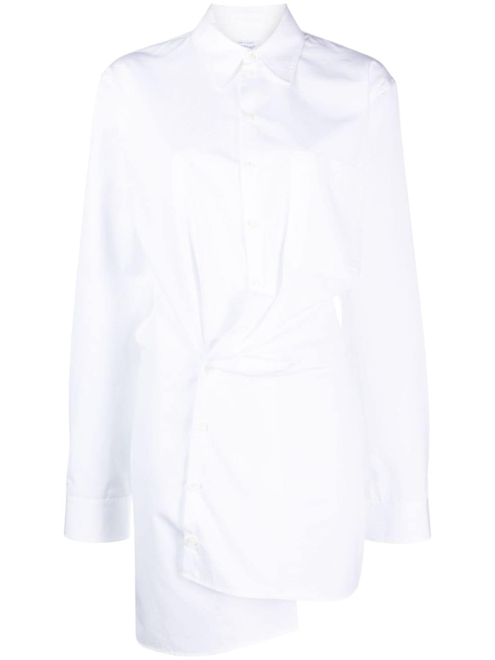 Off-White Asymmetrisches Hemdkleid - Weiß von Off-White