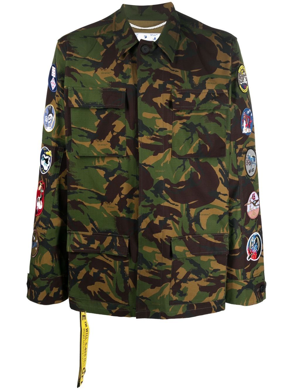 Off-White Military-Jacke mit Camouflage-Print - Grün von Off-White