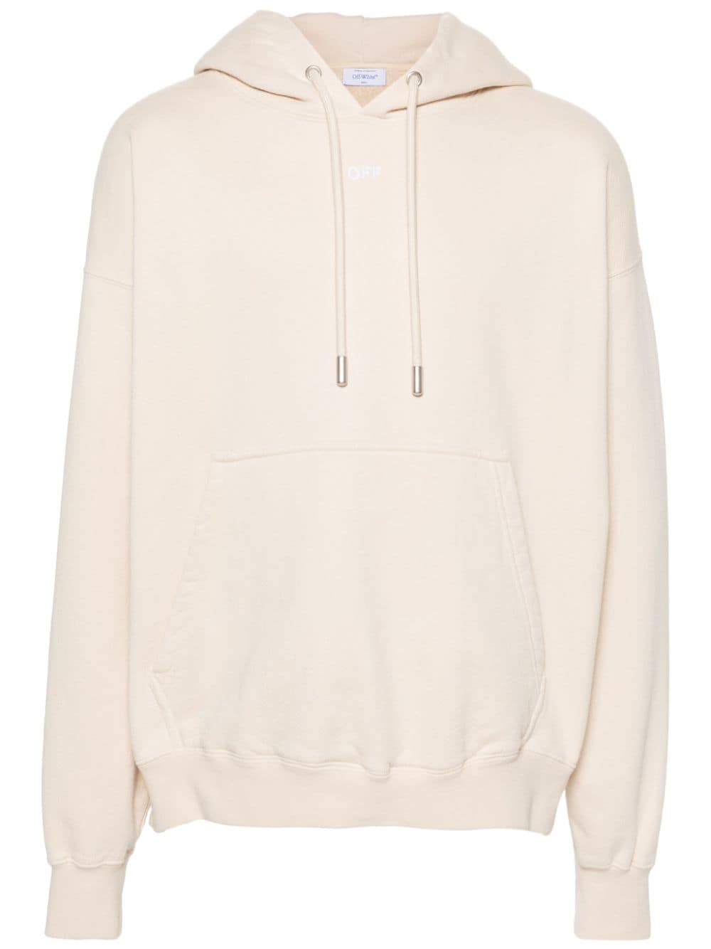 Off-White Hoodie mit aufgestickten Pfeilen - Nude von Off-White