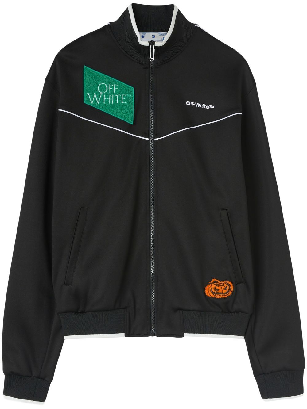 Off-White Sportjacke mit Logo-Stickerei - Schwarz von Off-White