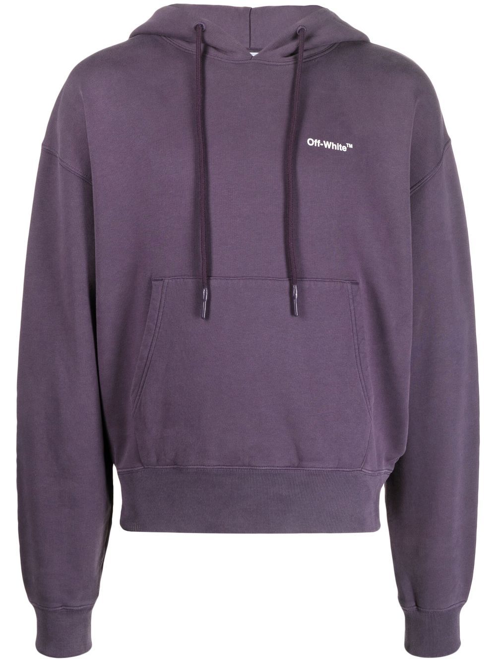 Off-White Hoodie mit grafischem Print - Violett von Off-White