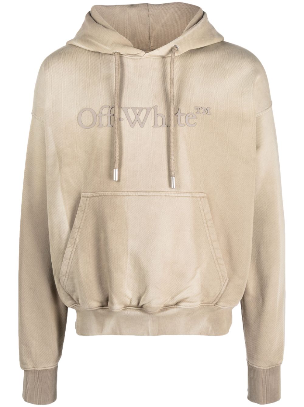 Off-White Hoodie mit Logo-Prägung - Nude von Off-White