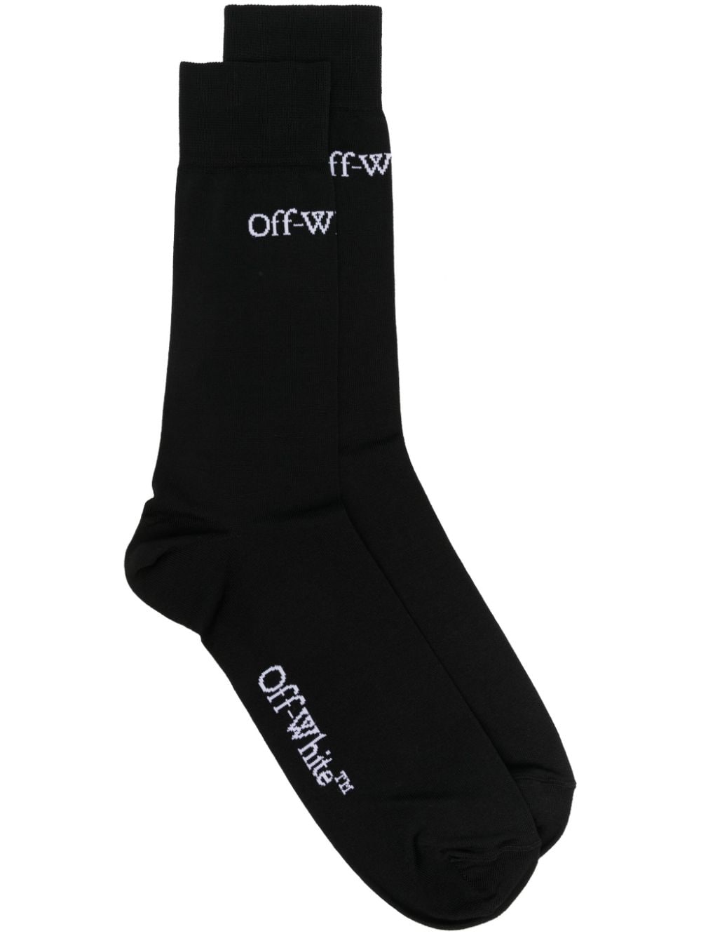 Off-White Jacquard-Socken mit Logo - Schwarz von Off-White