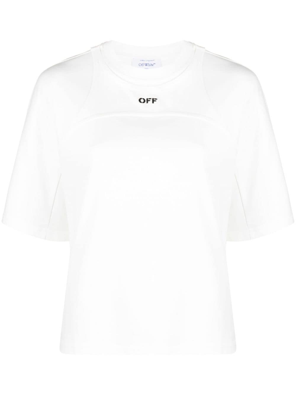 Off-White T-Shirt mit Logo-Print - Weiß von Off-White