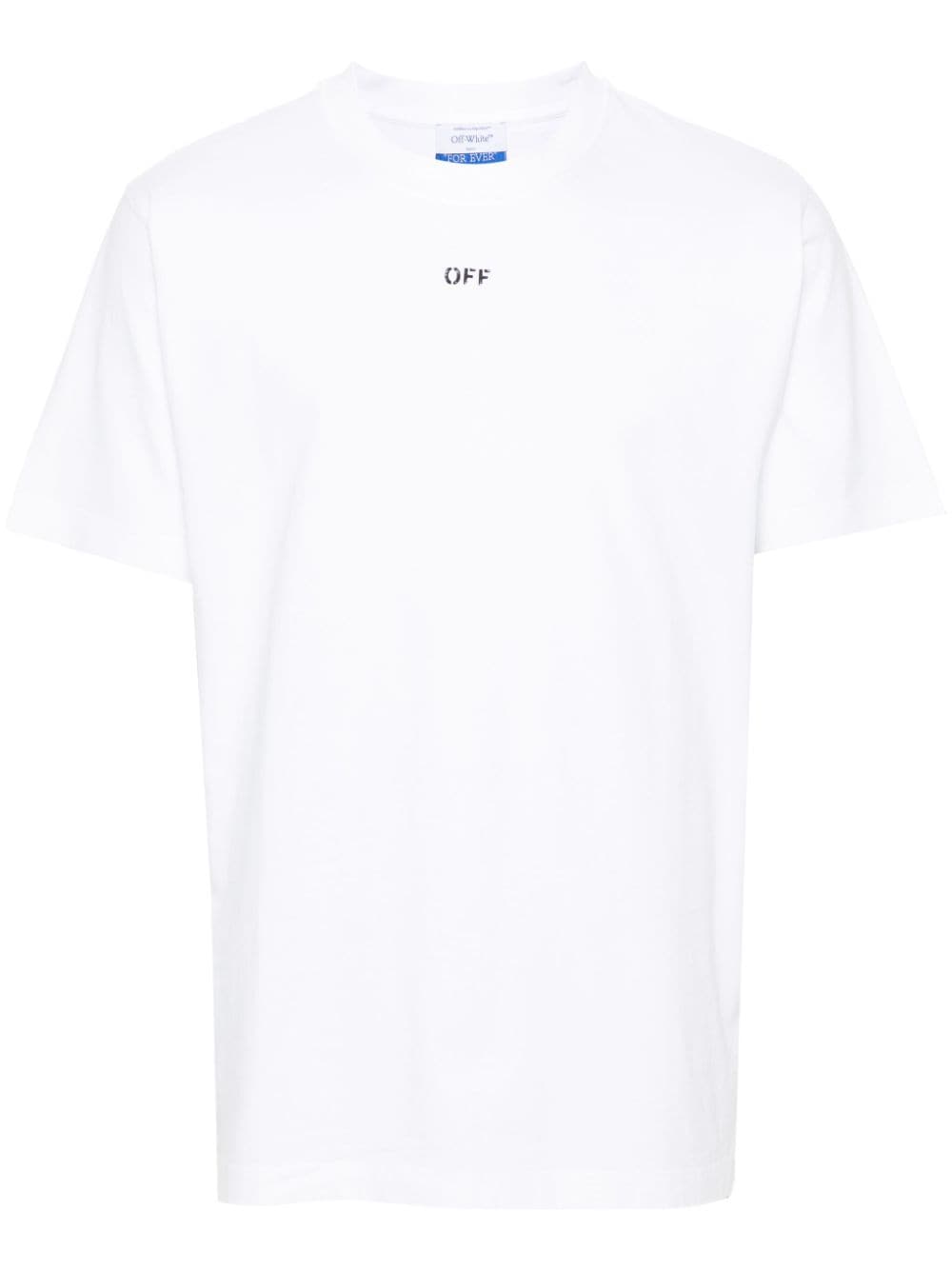 Off-White T-Shirt mit Logo-Print - Weiß von Off-White