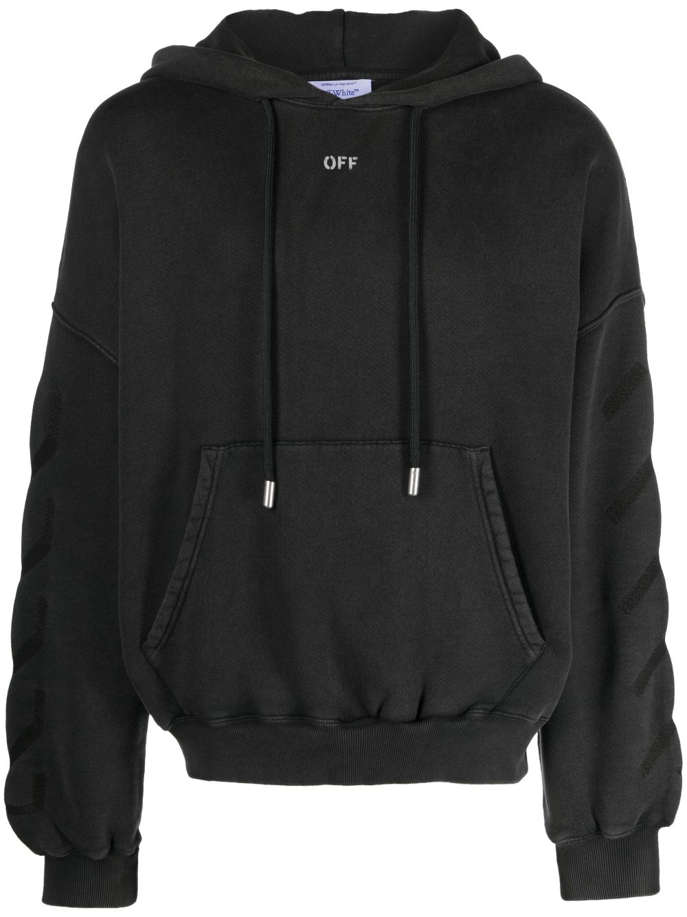 Off-White Hoodie mit Logo-Print - Grau von Off-White