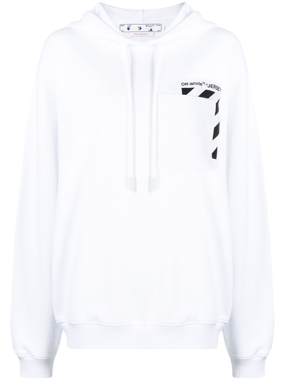 Off-White Hoodie mit Logo-Print - Weiß von Off-White